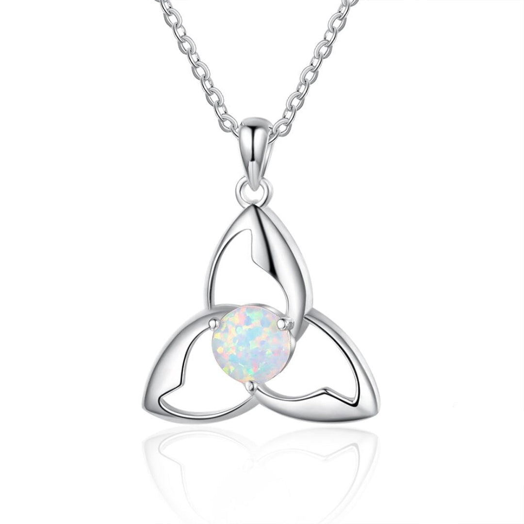 Chic White Fire Opal Pendant - Pendants - Pretland | Spiritual Crystals & Jewelry