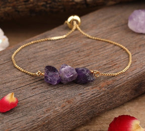 Pure Beauty Natural Stone Bracelet - Dark Purple Quartz - Bracelets - Pretland | Spiritual Crystals & Jewelry