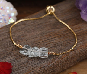 Pure Beauty Natural Stone Bracelet - Aquamarine Glass - Bracelets - Pretland | Spiritual Crystals & Jewelry