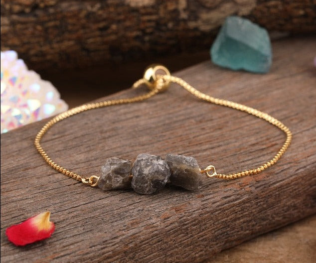 Pure Beauty Natural Stone Bracelet - Labradorite - Bracelets - Pretland | Spiritual Crystals & Jewelry