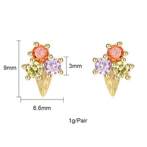 Sweet Ice Cream Stud Earrings - Earrings - Pretland | Spiritual Crystals & Jewelry