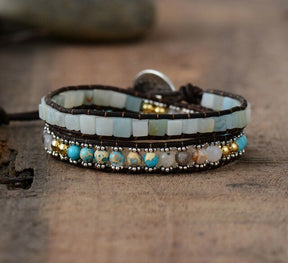 Vintage Natural Love Dark Bracelet - Wrap Bracelets - Pretland | Spiritual Crystals & Jewelry