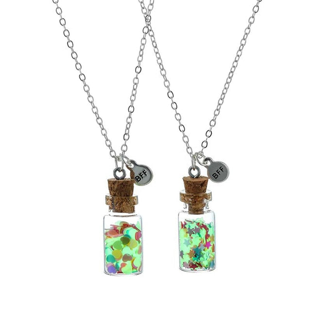 Butterfly Luminous Bottle Necklaces - Heart Star - Necklaces - Pretland | Spiritual Crystals & Jewelry