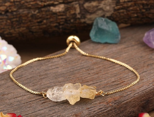 Pure Beauty Natural Stone Bracelet - Citrine Quartz - Bracelets - Pretland | Spiritual Crystals & Jewelry