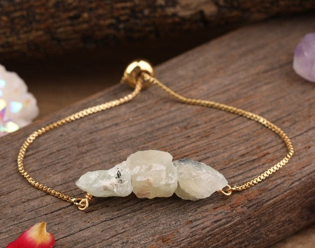 Pure Beauty Natural Stone Bracelet - Prehnite Stone - Bracelets - Pretland | Spiritual Crystals & Jewelry