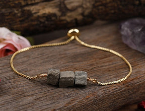 Pure Beauty Natural Stone Bracelet - Pyrite Iron - Bracelets - Pretland | Spiritual Crystals & Jewelry