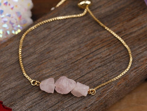 Pure Beauty Natural Stone Bracelet - Rose Quartz - Bracelets - Pretland | Spiritual Crystals & Jewelry