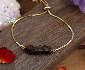 Pure Beauty Natural Stone Bracelet - Red Garnet - Bracelets - Pretland | Spiritual Crystals & Jewelry