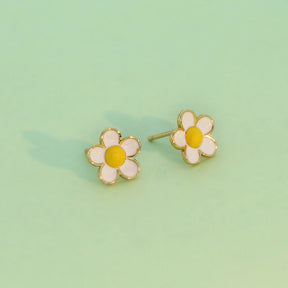 Sweet Daisy 925 Silver Stud Earrings - Gold - Stud Earrings - Pretland | Spiritual Crystals & Jewelry