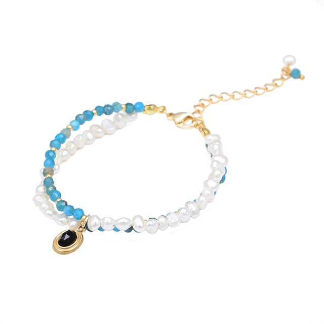 Elegant Black Agate Pearl Bracelet - Default Title - Bracelets - Pretland | Spiritual Crystals & Jewelry