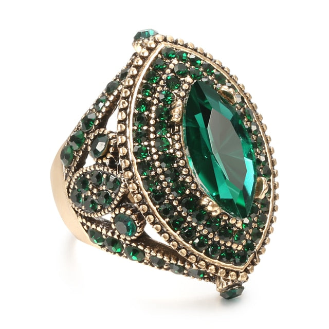 Historic Emerald Persian Ring - 7 - Rings - Pretland | Spiritual Crystals & Jewelry