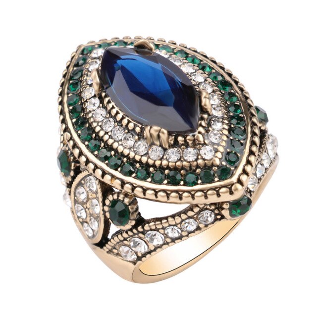 Elegant Sapphire Ring - 7 / MULTI - Rings - Pretland | Spiritual Crystals & Jewelry