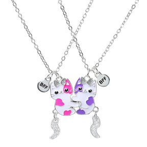 Cute Best Friend Cats Necklaces - Default Title - Necklaces - Pretland | Spiritual Crystals & Jewelry
