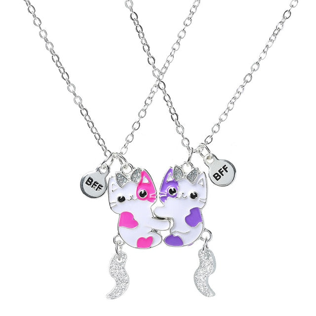Cute Best Friend Cats Necklaces - Default Title - Necklaces - Pretland | Spiritual Crystals & Jewelry