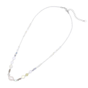 Elegant Boho Pearl Necklace - White - Necklaces - Pretland | Spiritual Crystals & Jewelry