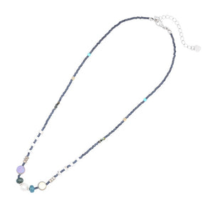 Elegant Boho Pearl Necklace - Grey - Necklaces - Pretland | Spiritual Crystals & Jewelry