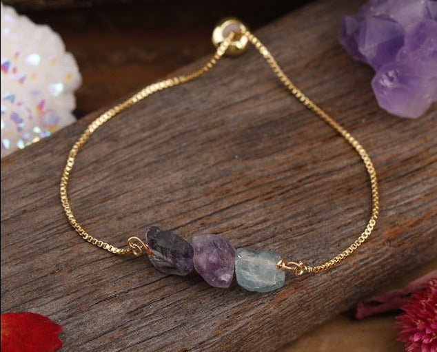 Pure Beauty Natural Stone Bracelet - Fluorite Stone - Bracelets - Pretland | Spiritual Crystals & Jewelry