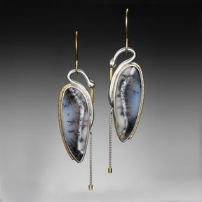 Jasper Dangle Earrings - Earrings - Pretland | Spiritual Crystals & Jewelry