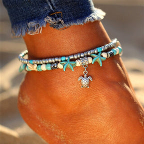 Lovely Turtle Anklet - Default Title - Anklets - Pretland | Spiritual Crystals & Jewelry