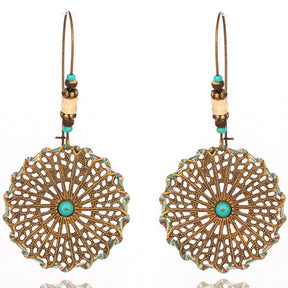 Turquoise Boho Earrings - Type 8 - Earrings - Pretland | Spiritual Crystals & Jewelry