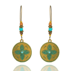 Turquoise Boho Earrings - Type 2 - Earrings - Pretland | Spiritual Crystals & Jewelry