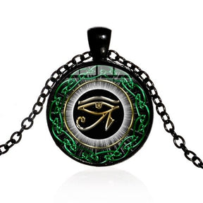 Egyptian Gods Power Mandala Necklace - Style 16 - Necklaces - Pretland | Spiritual Crystals & Jewelry
