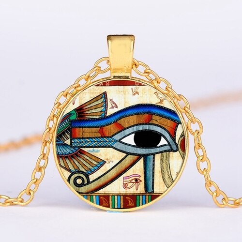 Egyptian Gods Power Mandala Necklace - Style 3 - Necklaces - Pretland | Spiritual Crystals & Jewelry