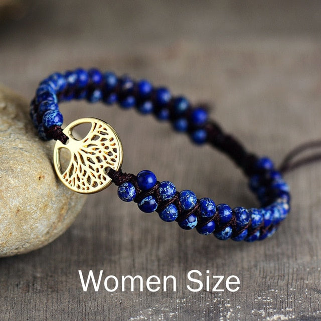Spiritual Tree of Life Bracelet - Dark Blue Women Size - Bracelets - Pretland | Spiritual Crystals & Jewelry