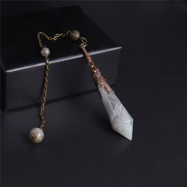 Natural Stone Amulet Pendulum - Labradorite - Natural Stones - Pretland | Spiritual Crystals & Jewelry